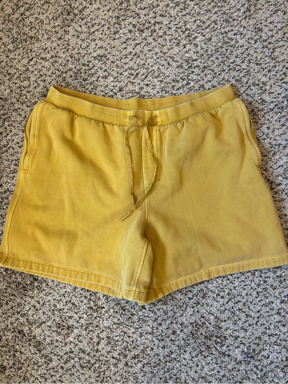 lululemon athletica Mustard Yellow Men's Drawstring Athletic Shorts